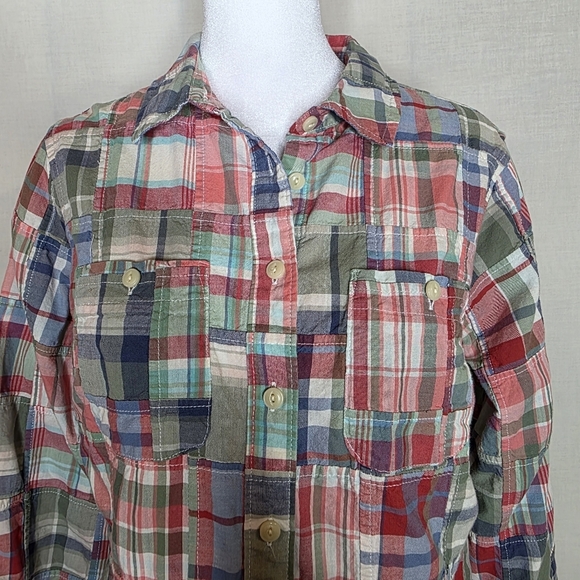 L.L. Bean Womens Quilted Long Sleeve Button Down Shirt Size Petite Small - Picture 3 of 9